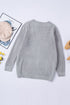 Pocket Knitted Solid Color Cardigan
